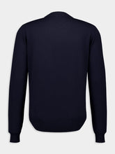 Fendi Navy Blue Wool Jumper