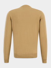 Fendi Camel FF Embossed Wool Pullover