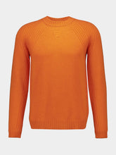 Fendi Orange Cashmere Crewneck Jumper