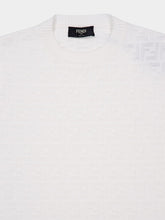 Fendi White FF Zucca Cotton Jumper