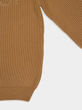 Fendi Light Brown Wool Pullover Logo