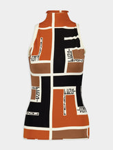 Fendi FF Puzzle Halter Neck Top