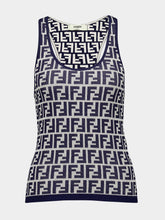 Fendi Jacquard-Logo Knitted Top