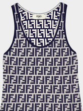 Fendi Jacquard-Logo Knitted Top