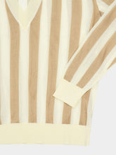 Fendi Beige Pequin Silk and Cotton Jumper