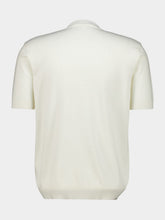 Fendi White Cotton and Cashmere Short-Sleeve Jumper
