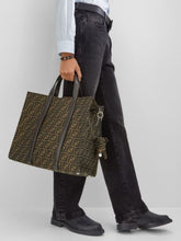 Fendi FF Jacquard Fabric Shopper Bag