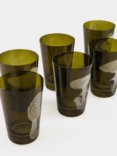 ARTĚL Moss Green Mushrooms Tumbler Set of 6