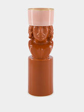 Ginori 1735 Il Letterato Red Clay Candle Holder