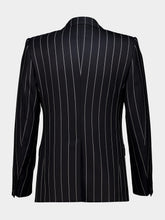 Dolce & Gabbana Black Pinstripe Sicilia Wool Jacket