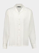 Dolce & Gabbana White Hawaii Linen Canvas Shirt