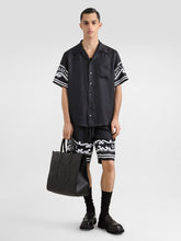 Dolce & Gabbana Black Silk Hawaiian Shirt with Bandanna Print
