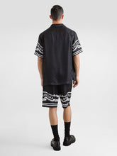 Dolce & Gabbana Black Silk Hawaiian Shirt with Bandanna Print