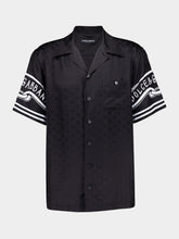 Dolce & Gabbana Black Silk Hawaiian Shirt with Bandanna Print