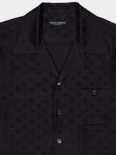 Dolce & Gabbana Black Silk Hawaiian Shirt with Bandanna Print