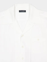 Dolce & Gabbana White Cotton Short-Sleeve Shirt