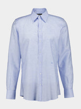 Dolce & Gabbana Light Blue Cotton Linen Shirt