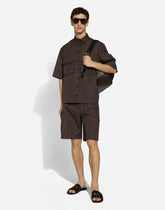 Dolce & Gabbana Dark Brown Cargo Bermuda Shorts