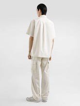 Dolce & Gabbana Beige Poplin Hawaiian Shirt with Metal Logo Tag