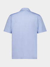 Dolce & Gabbana Celeste Blue Short-Sleeve Cotton Shirt
