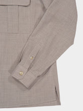 Dolce & Gabbana Grey Virgin Wool Canvas Shirt