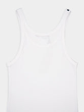 Dolce & Gabbana Washed White Cotton Rib Singlet