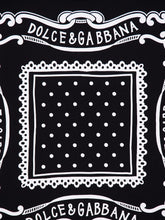 Dolce & Gabbana Black Cotton Bandanna Print T-shirt
