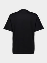 Dolce & Gabbana Black Cotton T-Shirt with Leather Pocket