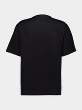 Dolce & Gabbana Black Cotton T-shirt with Logo Embroidery