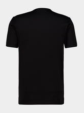 Dolce & Gabbana Black Cotton Logo Plate T-Shirt