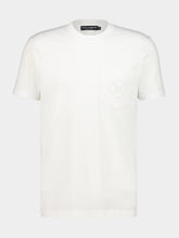 Dolce & Gabbana White Cotton Logo Pocket T-Shirt