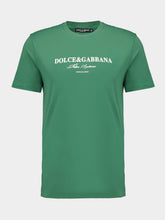Dolce & Gabbana Green Logo Print T-Shirt