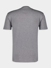 Dolce & Gabbana Grey Melange Cotton T-Shirt with Logo Print
