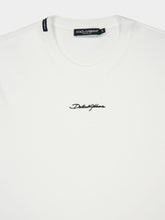 Dolce & Gabbana White Cotton Logo T-Shirt