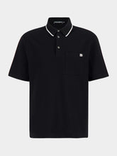 Dolce & Gabbana Black Cotton Piqué Polo Shirt