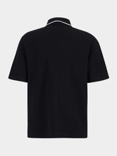 Dolce & Gabbana Black Cotton Piqué Polo Shirt