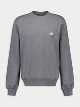 Dolce & Gabbana Grey Cotton Sweatshirt with Branded Tag