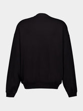 Dolce & Gabbana Black Cotton Sweatshirt with DG Logo
