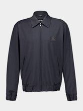 Dolce & Gabbana Gray Wool Jacket with Logo Tag