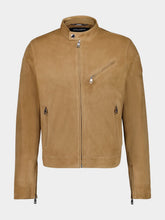 Dolce & Gabbana Beige Lambskin Leather Jacket