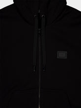 Dolce & Gabbana Black Cotton Zip-Up Hooded Sweatshirt