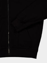 Dolce & Gabbana Black Cotton Zip-Up Hooded Sweatshirt