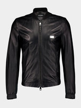 Dolce & Gabbana Black Lambskin Jacket