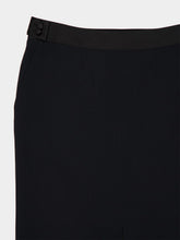 Tom Ford Black Midi Pencil Satin Acetate Skirt