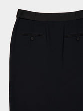Tom Ford Black Midi Pencil Satin Acetate Skirt