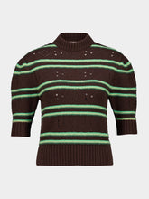 Marni Brown Cashmere Openwork Sweater
