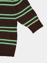 Marni Brown Cashmere Openwork Sweater