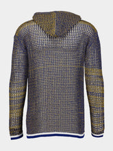 Marni Two-Tone Striped Hooded Sweatshirt