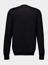 Marni Navy Blue Crewneck Wool Sweater