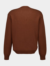 Marni Brown Wool Logo Sweater